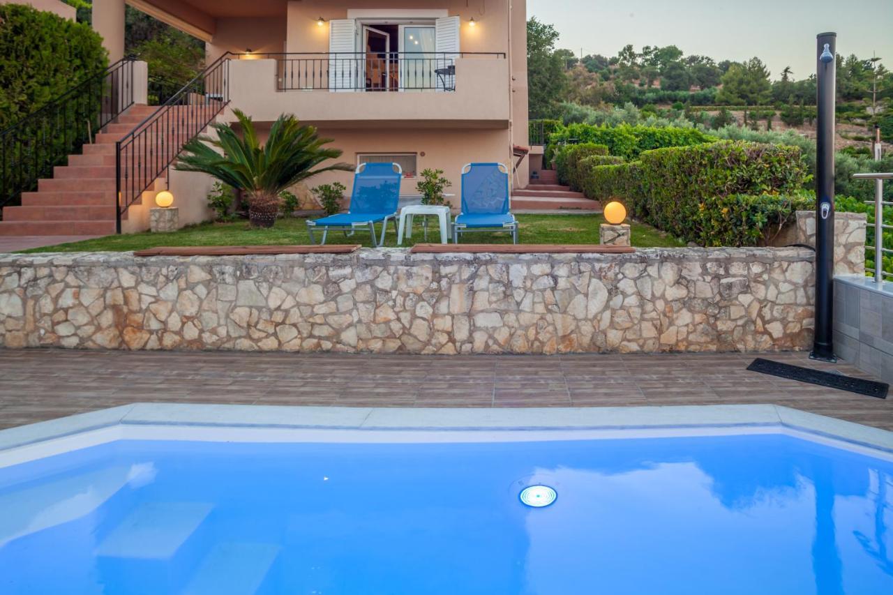 Panorama Traditional House With Private Pool Rodhiá Buitenkant foto