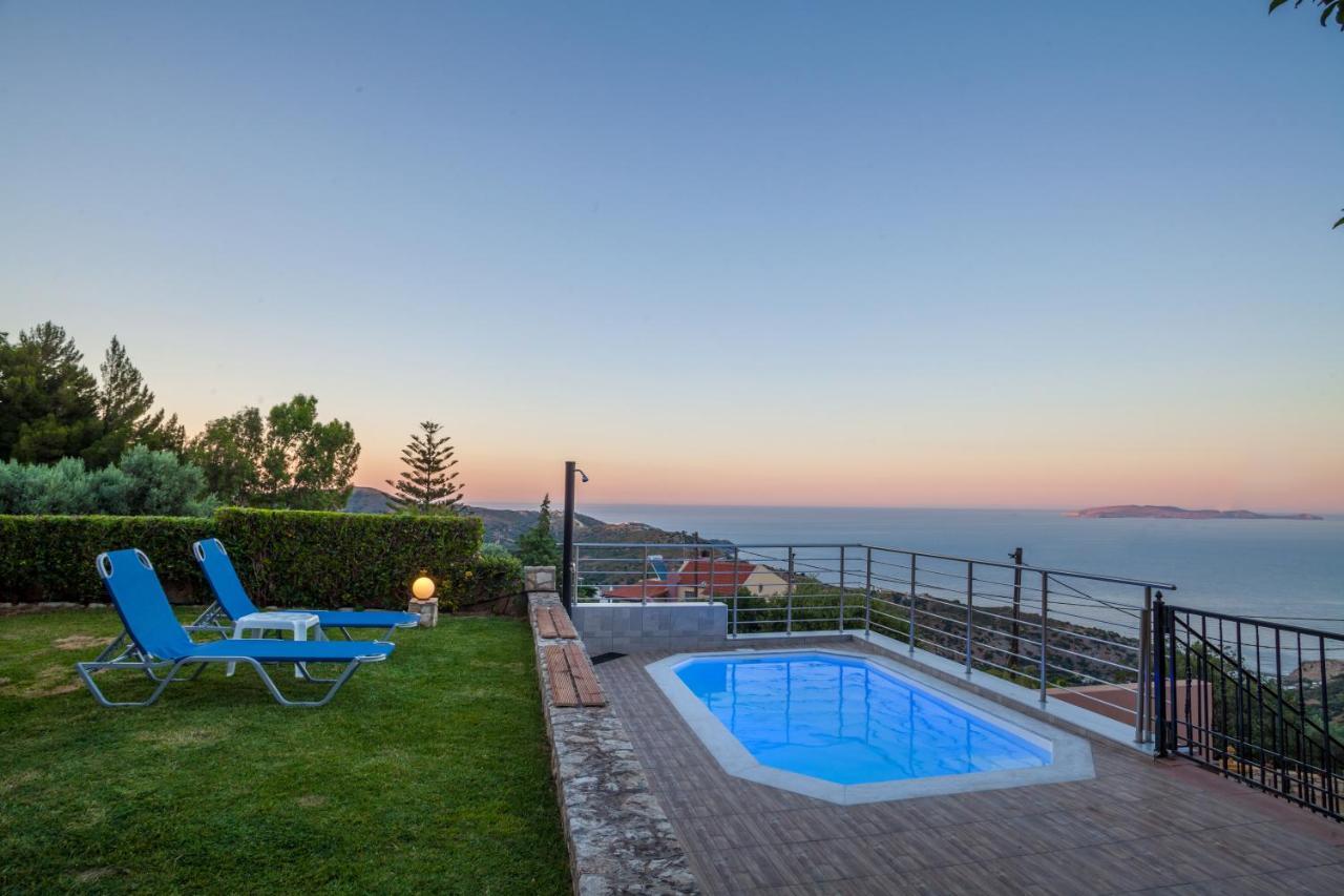 Panorama Traditional House With Private Pool Rodhiá Buitenkant foto