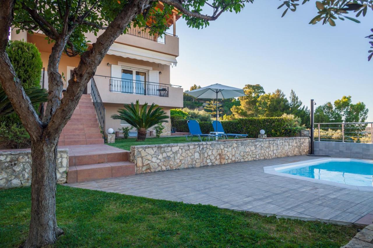 Panorama Traditional House With Private Pool Rodhiá Buitenkant foto