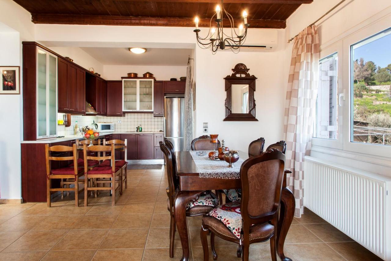 Panorama Traditional House With Private Pool Rodhiá Buitenkant foto